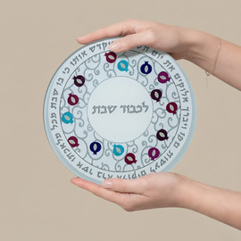 SURI תחתיות לסיר חם מזכוכית בלתי שבירה בעיצוב יוקרתי דגם- Pomegranate Chic
