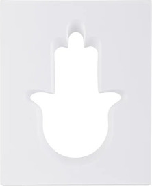 SURI חמסה מעוצבת מבטון טבעי בצבע לבן ב3 גדלים
