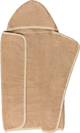 Reef Baby Spaces מגבת עם כובע לתינוק בגוון חול 90*70 ס"מ