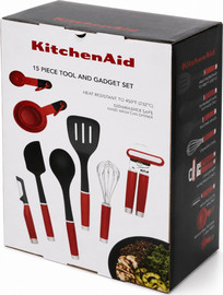 KitchenAid סט 15 אביזרי מטבח קיצנאייד KITCHENAID-אדום