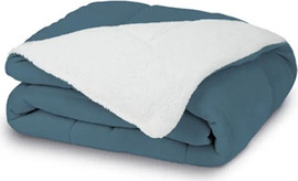 HomeStyle שמיכת חורף זוגית מפנקת סנואו Snow BLANKET טורקיז