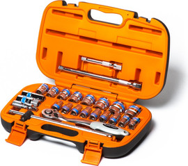 KING TOOLS סט בוקסות דרייב 1/2" – 8 עד 32 מ"מ | 25 חלקים KING TOOLS
