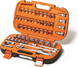 KING TOOLS סט בוקסות דרייב 1/2" – 8 עד 32 מ"מ + ביטים ופלגים | 57 חלקים KING TOOLS