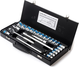 KING TOOLS סט בוקסות דרייב 1/2" – 10 עד 32 מ"מ | 24 חלקים KING TOOLS