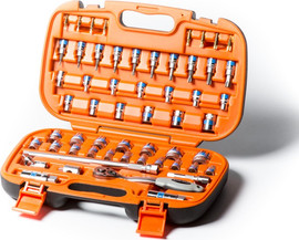 KING TOOLS סט בוקסות דרייב 3/8" – 6 עד 24 מ"מ | 57 חלקים מקצועי KING TOOLS