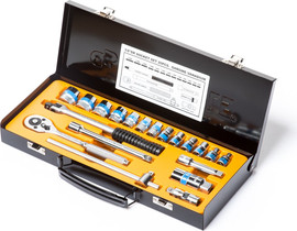 KING TOOLS סט בוקסות דרייב 3/8" מ-6 עד 22 מ"מ – 20 חלקים | KING TOOLS