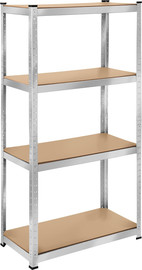 Nice drive כוננית מתכת מגולוונת 4 מדפים MDF  160×80×40 – עד 80 ק״ג למדף (2 ב - 1)