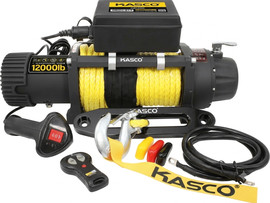 Kasco כננת חשמלית 12,000LB KASCO KW12000 – כננת חילוץ 5.4 טון עם כבל סינטטי 10 מ״מ