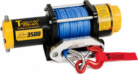 T-MAX כננת משיכה 3500LBS 12V T-MAX חבל סינטטי לטרקטורון