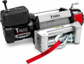 T-MAX כננת משיכה 8500LBS 12V T-MAX דגם X-POWER כבל פלדה