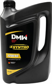 DMW שמן מנוע 10W40 חצי סינטטי  4 ליטר | DMW מתאים למנועי בנזין ודיזל | API SL/CF ACEA A3/B4