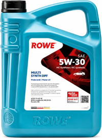ROWE שמן מנוע 5W30 סינטטי 5 ליטר | ROWE HIGHTEC SYNT RS HC-D | API SL/CF | ACEA A3/B4 | מתאים לבנזין ודיזל