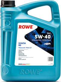 ROWE שמן מנוע 5W40 סינטטי מלא 4 ליטר | ROWE HIGHTEC SYNTH RS | API SN/CF | ACEA A3/B4 | מתאים לבנזין ודיזל
