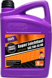 OWS שמן מנוע 5W30 סינטטי מלא 5 ליטר | OWS HD Super Leichtlauf | API SN | ACEA A3/B4 | מתאים לבנזין ודיזל