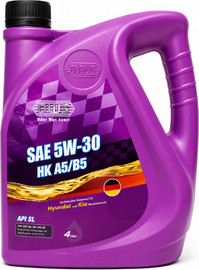 OWS שמן מנוע 5W30 סינטטי מלא 4 ליטר | OWS A5/B5 | API SL | ACEA A5/B5 | מתאים ליונדאי וקיה