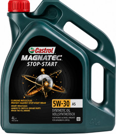 CASTROL שמן מנוע 10W30 סינטטי מלא 4 ליטר | Castrol Magnatec Stop-Start | API SN | ACEA A3/B4 | מתאים לבנזין ודיזל