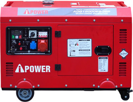 A-ipower גנרטור דיזל מושתק תלת פאזי Aipower הספק 9000 וואט