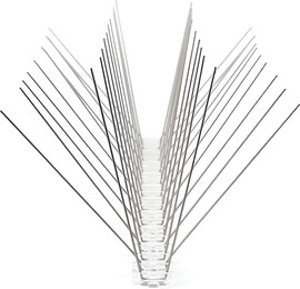 Garden Store 20 יחידות דוקרנים נגד יונים דגם W קוצים מנירוסטה נגד יונים | אורך כולל - 10 מטר