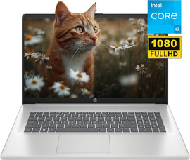 HP מחשב נייד HP 17 cn3083st Laptop i3 N305 8GB 512GB