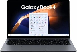 SAMSUNG מחשב נייד Samsung Galaxy Book 4 Core 5 120U 512GB SSD 16GB 15.6" (1920x1080) WIN11 Pro SILVER Backlit Keyboard FP Reader