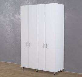 א.ש רהיטים ארון פתיחה איכותי 4 דלתות | דגם 310 - צבע לבן