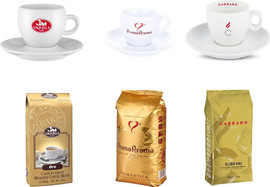 Primo Aroma מיקס 3 ק"ג פולי קפה תערובות הזהב מבית Saquella Caffe/Carraro/Primo Aroma