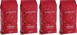 Carraro 4 ק"ג פולי קפה גלובו רוסו מבית Carraro