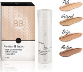 אנה לוטן קרם פרמיום BB עם מקדם הגנה SPF30 בגודל 30 מל במספר גוונים מסדרת מייקאפ טיפולי