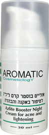 AROMIQE אזלייט בוסטר קרם לילה לטיפול באקנה והבהרה 30 מל