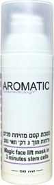 AROMIQE מסכת קסם מתיחת פנים ולחות תוך 3 דק' תאי גזע 50 מל