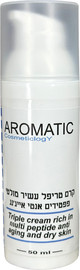 AROMIQE קרם טריפל עשיר מולטי פפטידים אנטי אייג'נג 50 מל