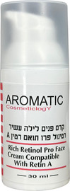 AROMIQE קרם פנים לילה עשיר רטינול פרו 30 מל