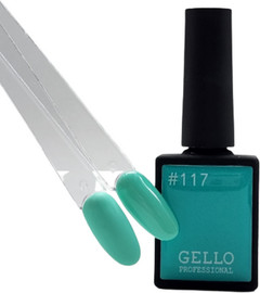 Gello לק ג'ל ג'לו צבע ירוק טורקיז בהיר 13 מל GELLO #117