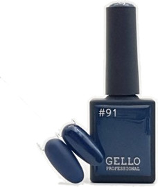 Gello לק ג'ל ג'לו צבע כחול מטאלי כהה 13 מל GELLO #91
