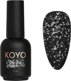 KOYO טופ מאט sparkles 02 בגודל 20 מל