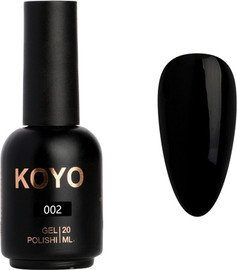 KOYO לק ג׳ל מס׳ 002 שחור בגודל 20 מל