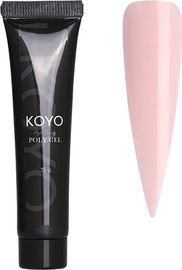 KOYO פוליג׳ל CLEAR PINK בגודל 15 מל