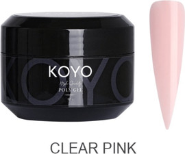 KOYO פוליג'ל clear pink בגודל 50 מל