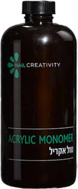 Nail Creativity נוזל אקריל סגול/שקוף 1000 מל’ Nail Creativity