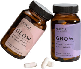 נוראל חבילת כמוסות Glow + Grow – מארז זוגי