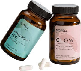 נוראל חבילת כמוסות Hyaluronic Acid + GLOW