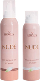 Nude מארז קצף שטיפה אינטימי NUDE + דאודורנט אינטימי NUDE (נטול בושם)