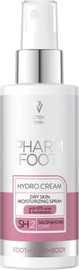 Pharm foot קרם הזנה ספריי עם אוריאה לטיפול בעור יבש (hydro cream) 150 מל