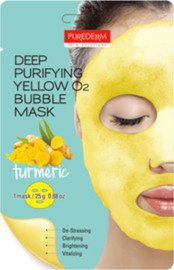 PUREDERM מסכת בועות כורכום