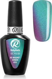 RobyNails עין החתול - ג'ל פוליש 9D מגנט פוקסיה גוון 504 - 8 מל