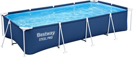 BESTWAY ערכת הכל כלול פרימיום בריכת BESTWAY עמודים מלבנית 81*211*400 דגם 56405P