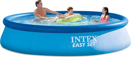 INTEX בריכת הקמה מהירה (בריכת שפה מתנפחת) קוטר 366 עומק 76 INTEX דגם 28130