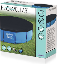BESTWAY כיסוי עליון אפור BESTWAY לבריכה ביתית עגולה קוטר 457, דגם 58038