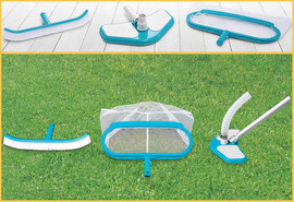 INTEX ערכת ניקוי  INTEX DELUXE הכוללת רשת עמוקה+מברשת+ראש שאיבה, דגם 29057