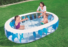 BESTWAY בריכה אובלית מתנפחת של BESTWAY בעיצוב מיוחד, דגם 54066